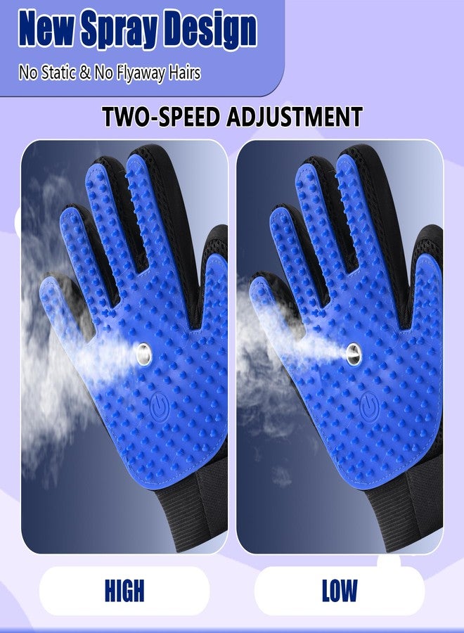 Oiuyamn Pet Steam Grooming Gloves, Cat Grooming Steam Gloves, Dog Washing Gloves, Pet Grooming Gloves for Dogs & Cats, Deshedding Steam Brush, Dog Hair Remover Massage Glove - Image 3